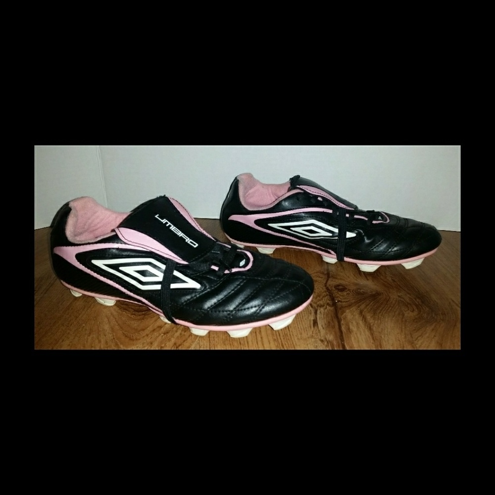 5 for $15  Girls pink and black cleats